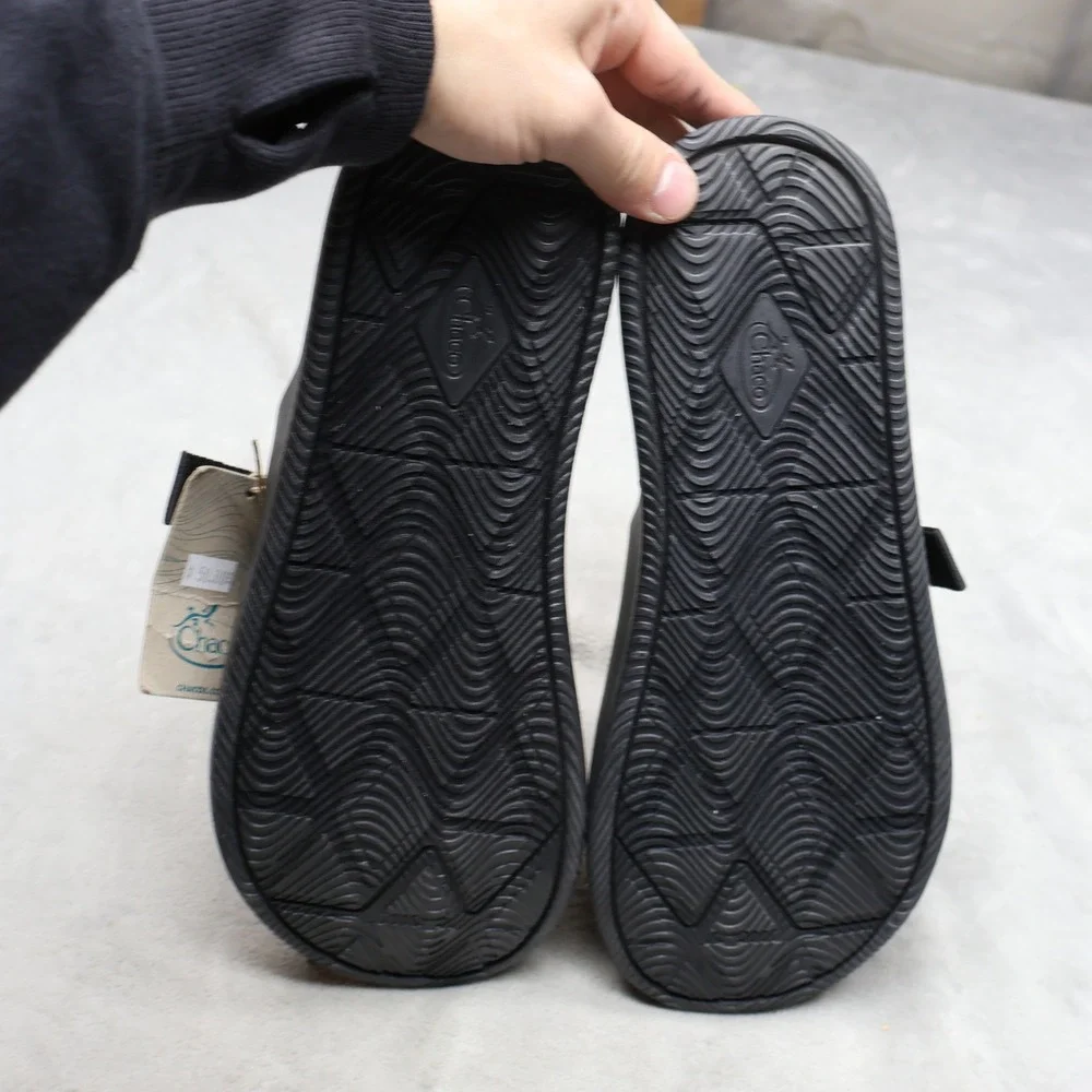 Chaco Chillos Mens‎ 13/14 Sandals Black Adjustable Straps Slide Mismatch READ